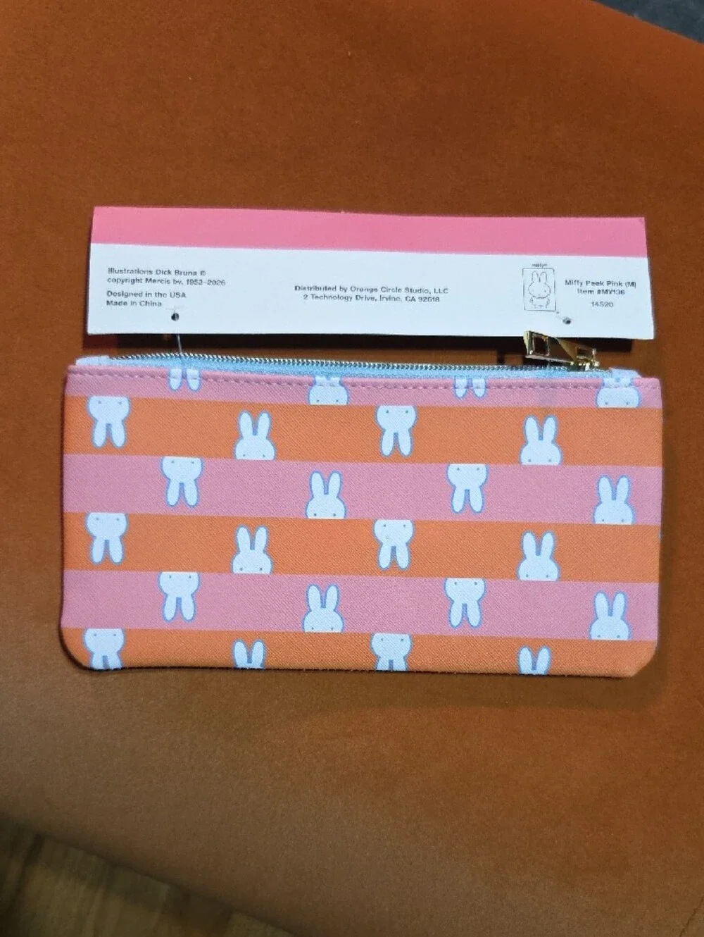Miffy Pencil Pouch - Peek Pink